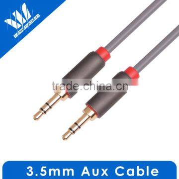 Gold 3.5mm Male to Male Car Aux Auxiliary Cord Stereo Audio Cable for Phone iPod headphone