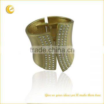 Female Fashion metal jeweled bangle