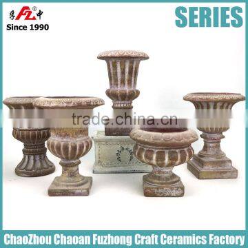 European style urn planter