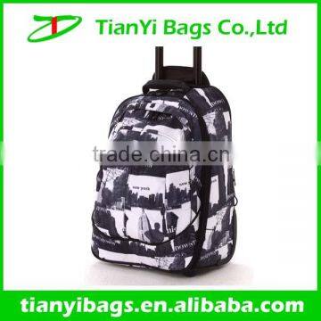 Trolley bag school backpack with wheels