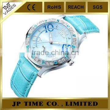 fashion women lady dress stone bezel rhinestone watch lady casual wristwatch