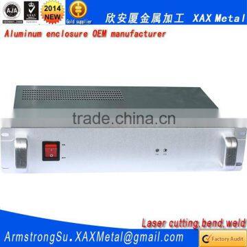 XAX127Alu OEM ODM customized laser cut bend weld plate aluminum 900mm 1000mm depth width available shell