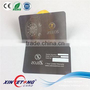 CR80 Stainless Steel Cut out VIP Metal card