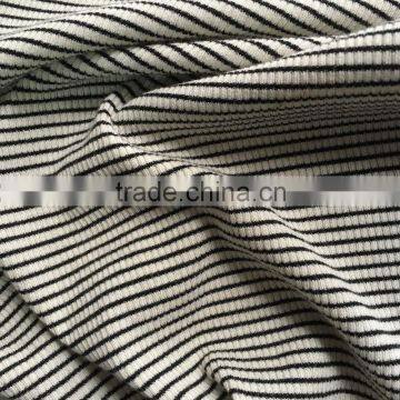 Shaoxing Zequn knitting R/T/SP rib Coarse Knit 2x2 yarn dyed rib fabric in China