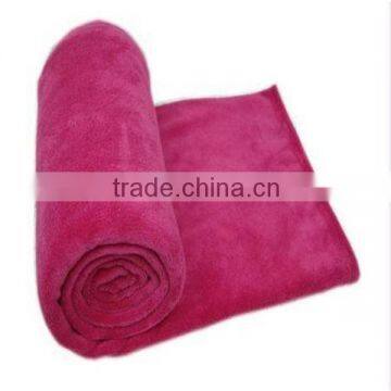 rose red dyed polar fleece blanket