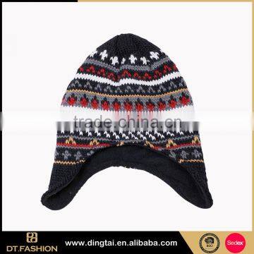 Wholesale winter cheap custom knit slouchy beanie hat