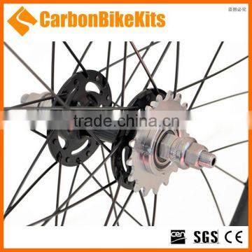 CBK Light 60mm Deep 700c Full Carbon Track Wheelset Tubular With Hubs photo-5
