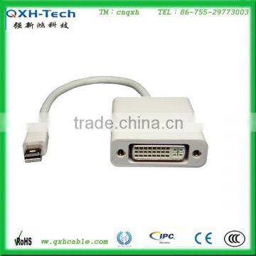 TOP Quality White 6ft MiniDP to DVI24+5 Cable Factory Supply