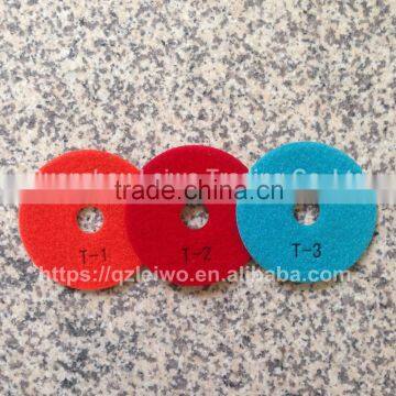 3 Step Flexible Polishing Pads 4 Inch (100 Mm) Polished Granite Marble Stone Resin Abrasive Pad Sanding Disc Wheel photo-2
