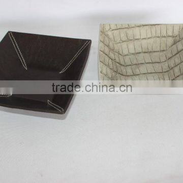 Professional Faux Leather Storage Tray/Square Cardboard Storage Tray photo-6