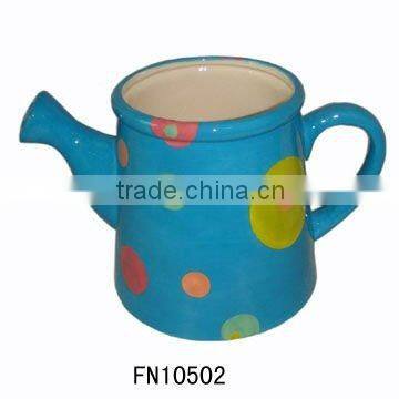 Hand-painted Ceramic watering can Planter
