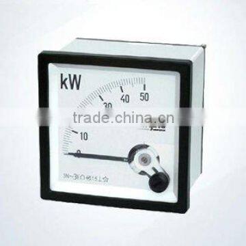 square kw analog panel meter