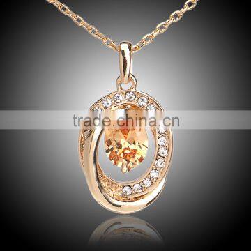 Susenstone Women Multilayer Irregular Pendant Chain Statement Necklace