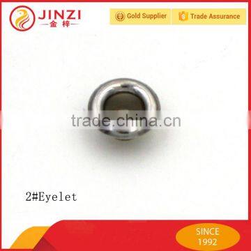 Various size round metal eyelets use for boots/shoes and garments