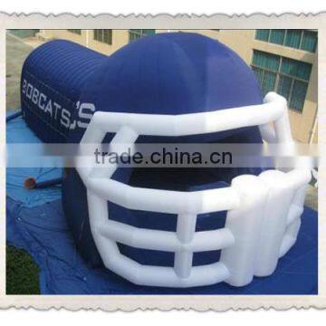 New Inflatable Helmet Tunnel/Blue Football Tunnel Inflatable Tent