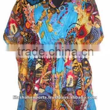 VP3022 Cotton kaftan cotton beachwear kaftan dress ladies wear kaftan ibiza party wear kaftan