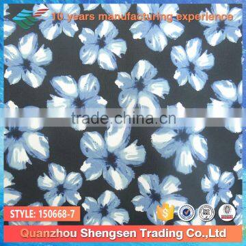 original design latest flower print ladies top bikini fabric