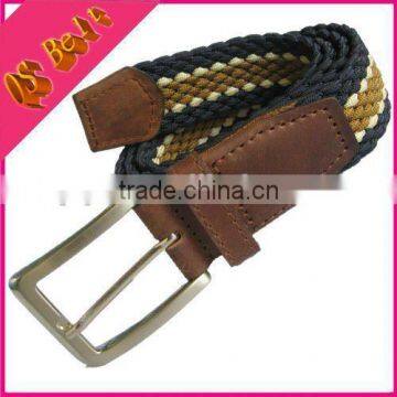 Newest Mens Fabric Woven Stretch Webbing Belt Hot