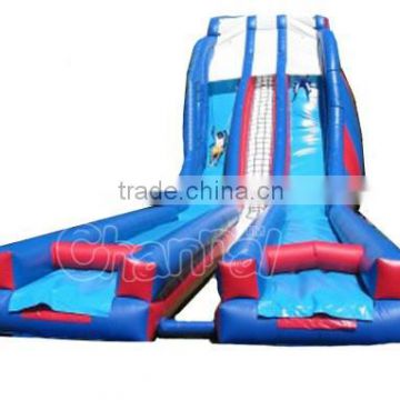 Giant double lane inflatable water slide n slip, giant inflatable water slide