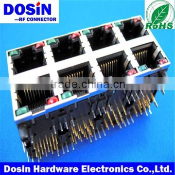 professional RJ45 Connector, multi ports RJ45 series Connector PCB mount Modular Jack