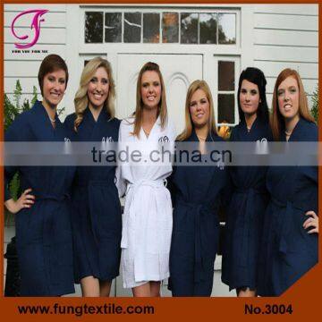 3003 Customized OEM Wedding Kimono Waffle Weaven Bath Robe photo-3