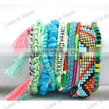 Summer style Beach magnetic bracelet bead weave bracelet