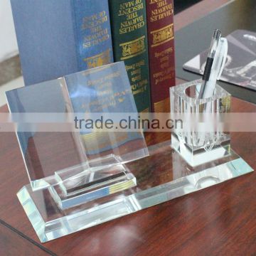 wholesale crystal new glass office stationery gift set in China