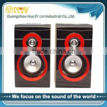 Professional 2.0 computer speaker laptop speakers with microphone