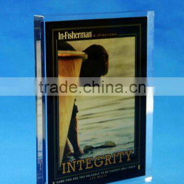 Customized Clear acrylic award with paper insert