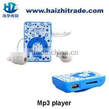 Wholesale bulk plastic cheap 4gb mp3 player mini clip