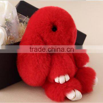 Fashion Rabbit Fur Pendant Colorful Rabbit Animal Rabbit Fur Accessory Bag Charm