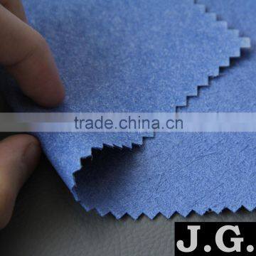 One-sided micro fibre suede leather 0.4mm~2.0mm for shoes, bags, gloves and etc