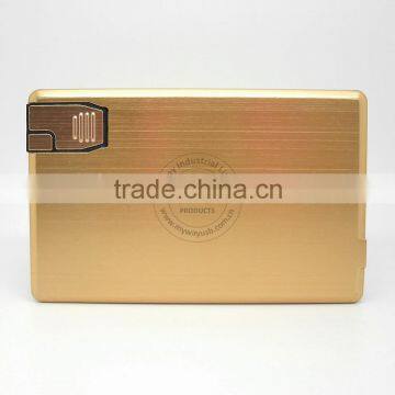 Bulk Cheap Metal Business Card Power Charger Mobile USB Power Bank for Travelling photo-6