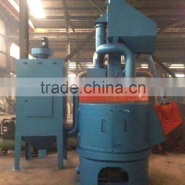 Q35 Rotary swing table grit blasting machine/equipments for foundry casting parts