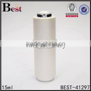 15/30/50/120ml bright white aluminum ring acrylic plastic bottle perfume essential oil dropper cap