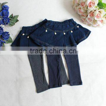 JPSKIRT1508445 Fashion Little Girls Jeans Dress and Pant Suit