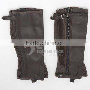 Soft Leather Half Chaps