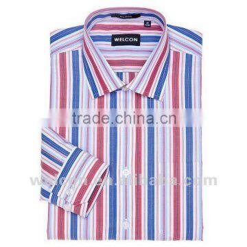 100% cotton stripe long sleeve classic business dress men's no iron shirts