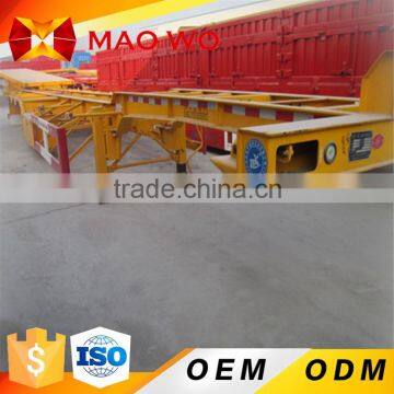Hot Sale 3 Axle 50tons 40 ft Container Skeleton Used Trailer for UK photo-4