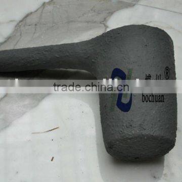 Irregular graphite fusion crucibles