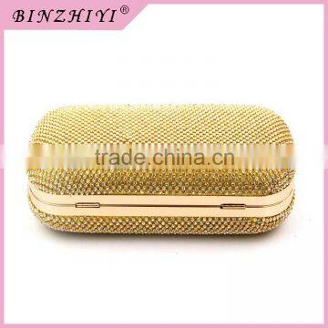 Wholesale Fashion Gold Clutch Evening BagMetal Frame photo-5