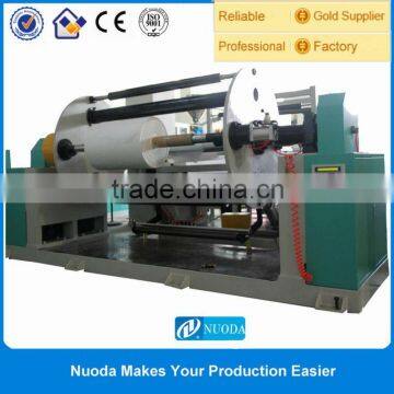 automatic plastic film slitting and rewinding machine