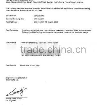 SGS Certificate