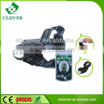 Outdoor Camping hand crank generator rechargeable 3 led high power headlamp with strap                        
                                                Quality Choice