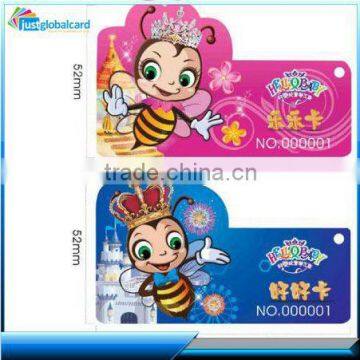 Justglobal cheap plastic gift card printing non-standard card