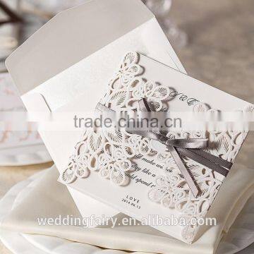 Wholesale China Handmade Decorating Laser Wedding Invitation Cards photo-2