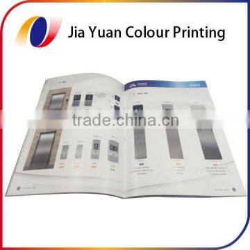 Customized A4 Silver stamping saddle stitch book printing