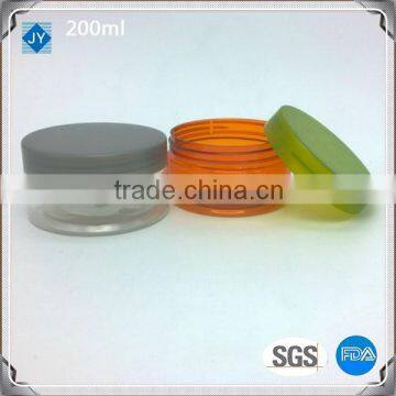 200ml container , pet injection plastic jar for cosmetic makeup products container