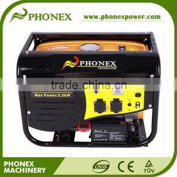 China Petrol Generators PHONEX Power 2000 Watt Gasoline Generator 2kW