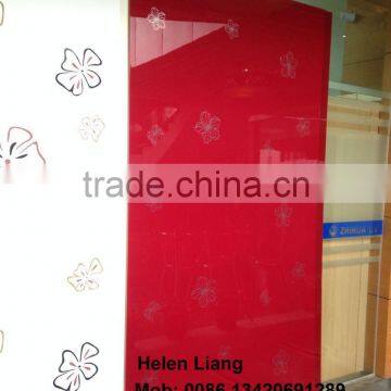 flower design high gloss UV MDF board